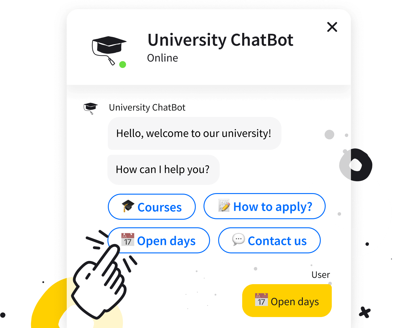 Ready-to-use templates to build chatbots in minutes